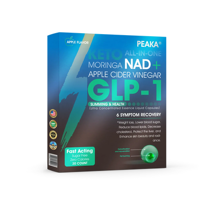 [Official Authorized Store] PEAKA® GLP-1 Slimming & Health Ultra Concentrated Essence Liquid Pearls - NAD+ Moringa & ACV (✅speedy, long-lasting, addressing diabetes, obesity, and cardiovascular diseases)