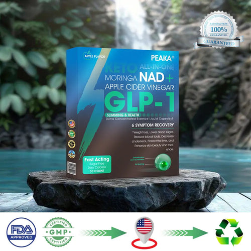 [Official Authorized Store] PEAKA® GLP-1 Slimming & Health Ultra Concentrated Essence Liquid Pearls - NAD+ Moringa & ACV (✅speedy, long-lasting, addressing diabetes, obesity, and cardiovascular diseases)